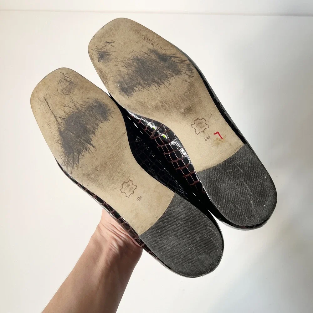 Sam & Libby croc embossed